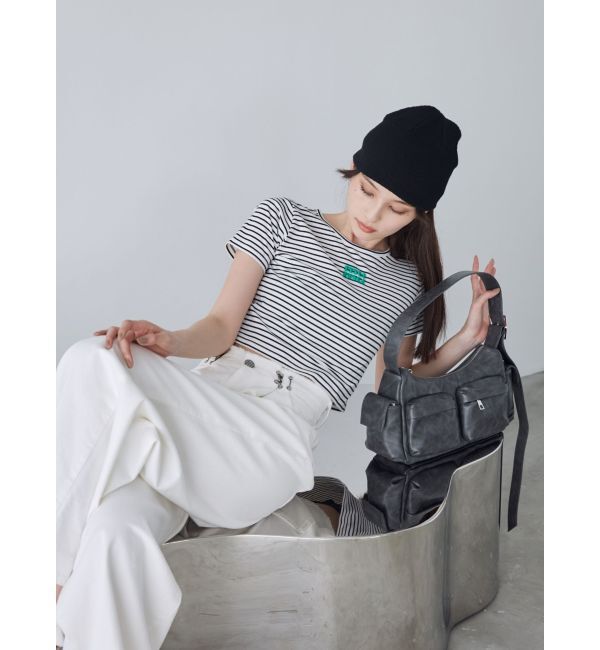 MURUA「ロゴクロップトTシャツ」|Tシャツ・カットソー|