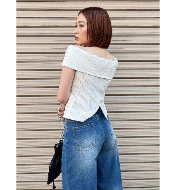 MURUA「オフショルマニッシュブラウス」|シャツ・ブラウス|