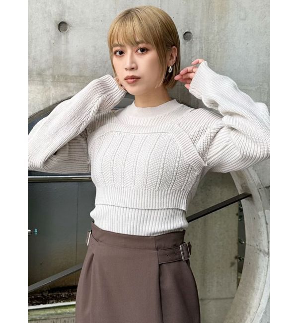 MURUA「2wayニットセットプルオーバー」|ニット・セーター|