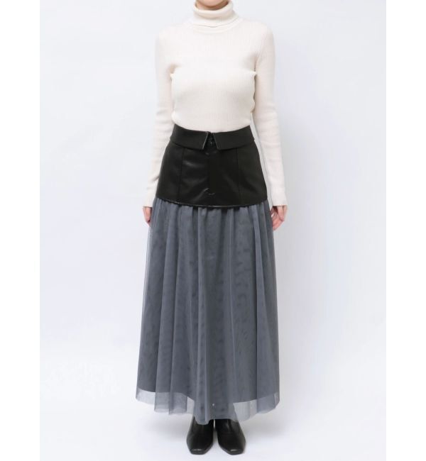 MURUA「ドッキングチュールスカート」|スカート|