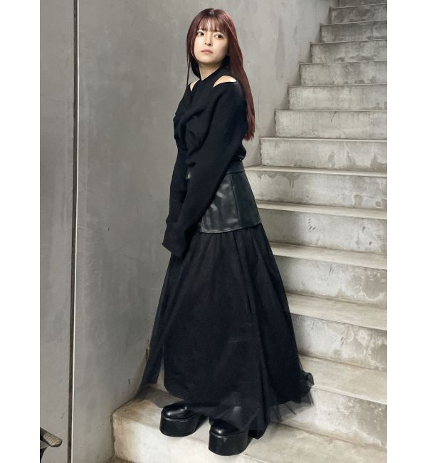 MURUA「ドッキングチュールスカート」|スカート|