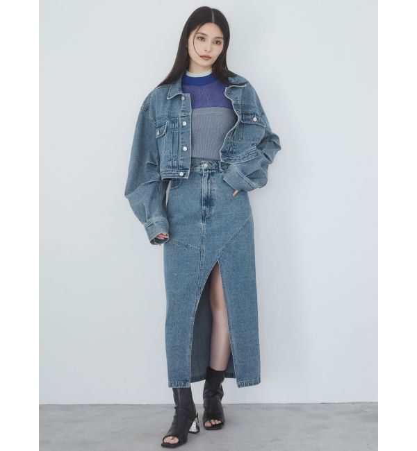 MURUA「ショートデニムジャケット【セットアップ着用可】」|デニムジャケット|