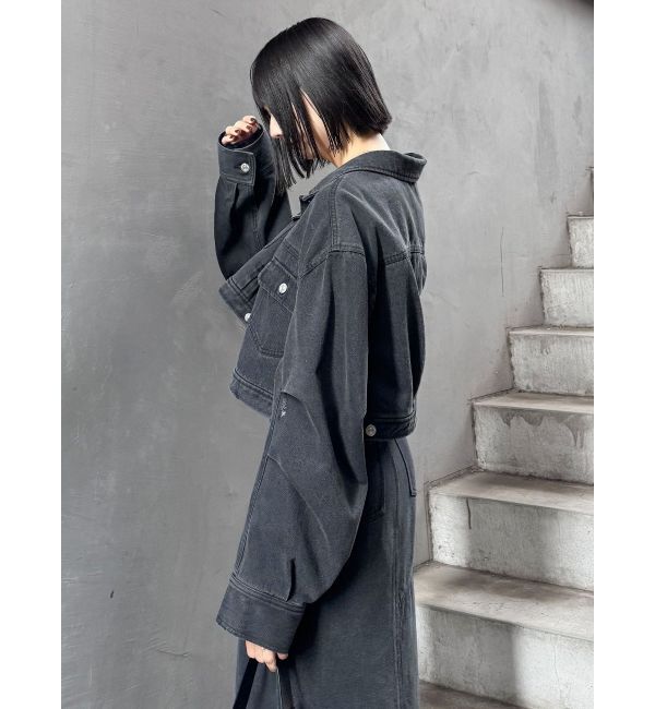 MURUA「ショートデニムジャケット【セットアップ着用可】」|デニムジャケット|