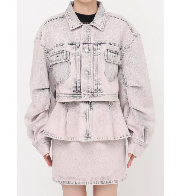 MURUA「ショートデニムジャケット【セットアップ着用可】」|デニムジャケット|