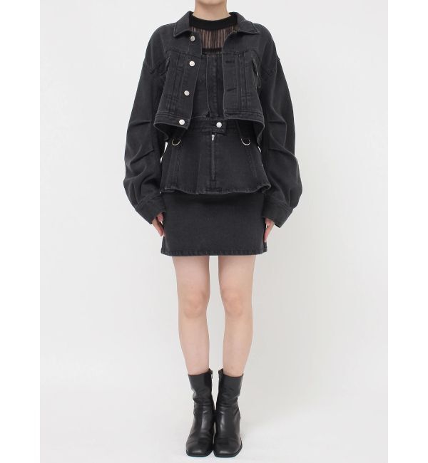 MURUA「ショートデニムジャケット【セットアップ着用可】」|デニムジャケット|