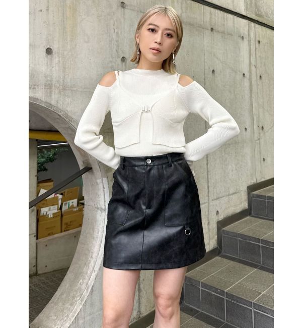 MURUA「ヴィンテージライクミニスカート【セットアップ着用可】」|スカート|