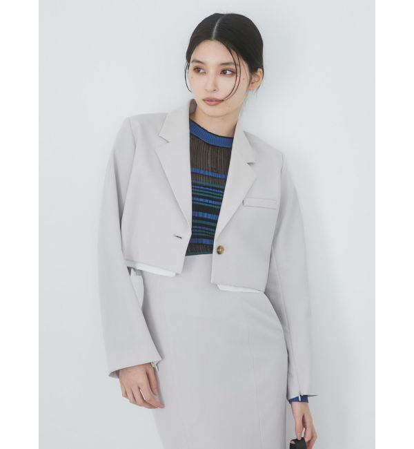 MURUA「ヘムアタッチメントショートジャケット【セットアップ着用可】」|テーラードジャケット|