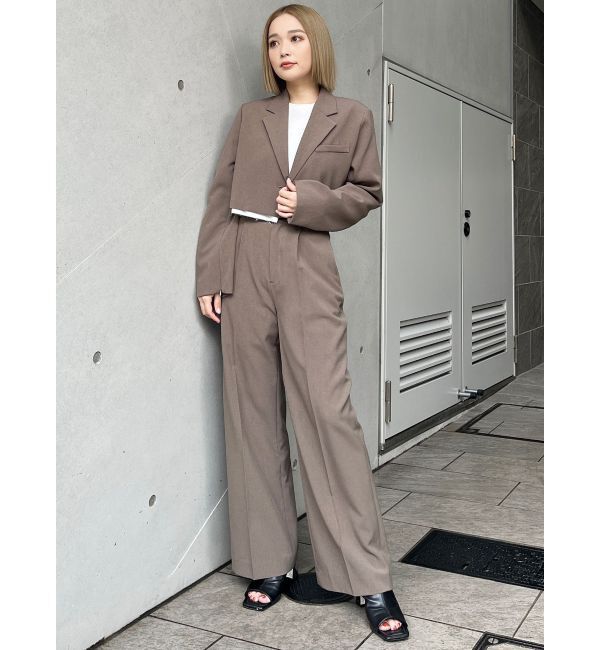 MURUA「ヘムアタッチメントショートジャケット【セットアップ着用可】」|テーラードジャケット|