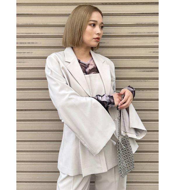 MURUA「ヘムアタッチメントショートジャケット【セットアップ着用可】」|テーラードジャケット|