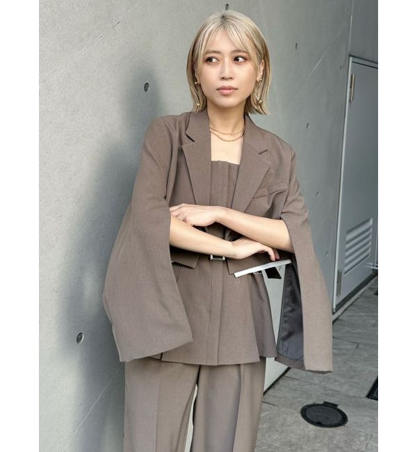 MURUA「ヘムアタッチメントショートジャケット【セットアップ着用可】」|テーラードジャケット|