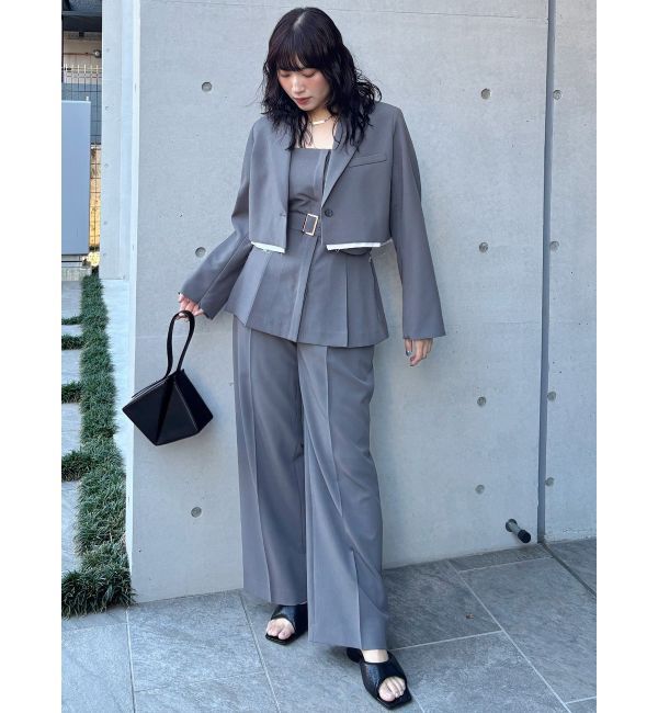 MURUA「ヘムアタッチメントショートジャケット【セットアップ着用可】」|テーラードジャケット|