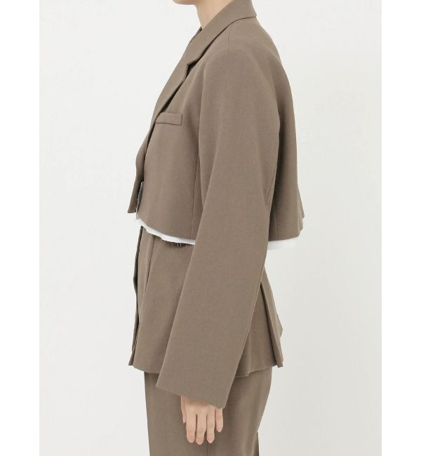 MURUA「ヘムアタッチメントショートジャケット【セットアップ着用可】」|テーラードジャケット|