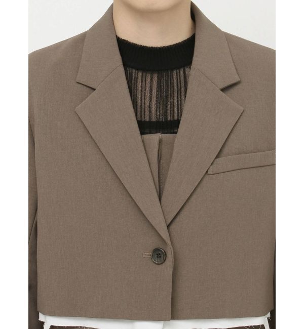 MURUA「ヘムアタッチメントショートジャケット【セットアップ着用可】」|テーラードジャケット|