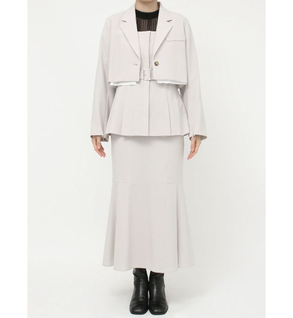 MURUA「ヘムアタッチメントショートジャケット【セットアップ着用可】」|テーラードジャケット|