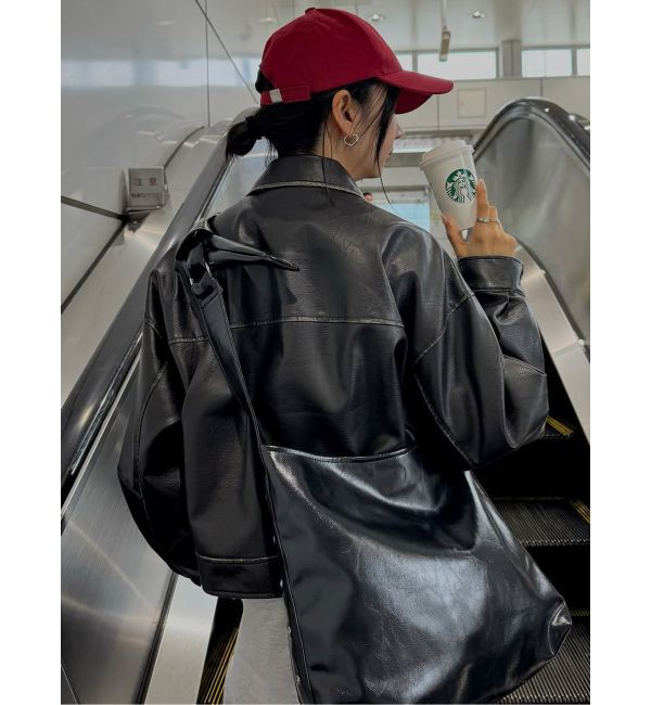 MURUA「フェイクレザーショルダーバッグ」|ショルダー・メッセンジャー|