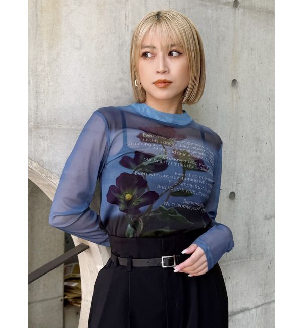 MURUA「フォトプリントシアートップス」|Tシャツ・カットソー|