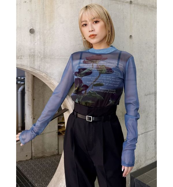 MURUA「フォトプリントシアートップス」|Tシャツ・カットソー|