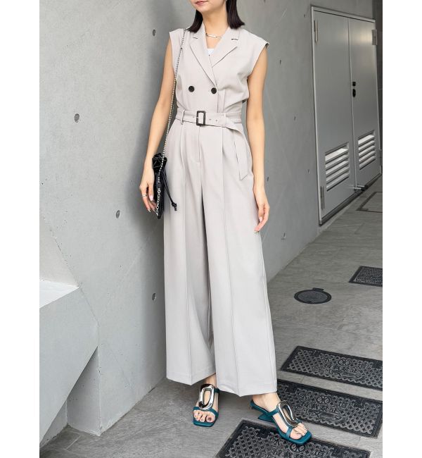 MURUA「テーラードノースリオールインワン」|オールインワン|アイボリー