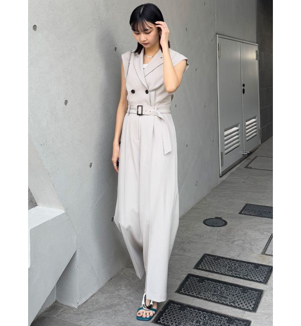 MURUA「テーラードノースリオールインワン」|オールインワン|