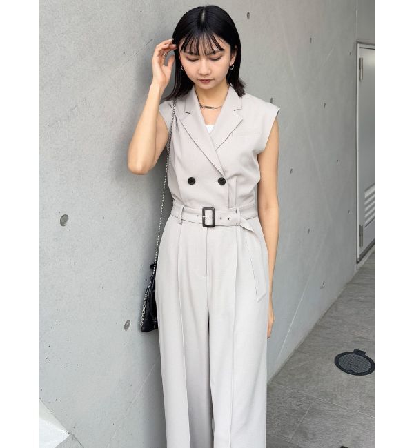 MURUA「テーラードノースリオールインワン」|オールインワン|