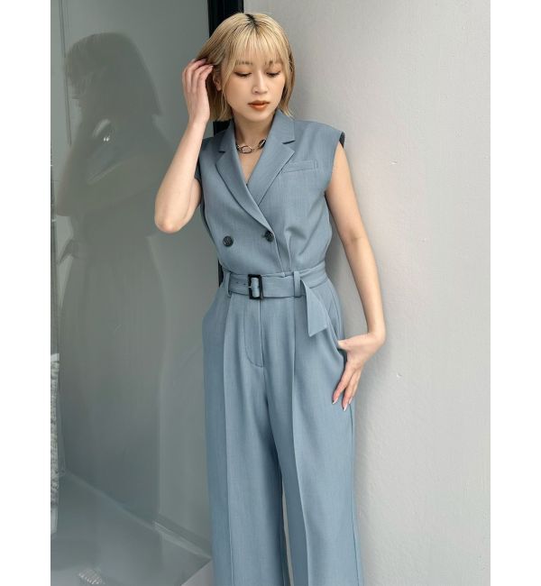 MURUA「テーラードノースリオールインワン」|オールインワン|