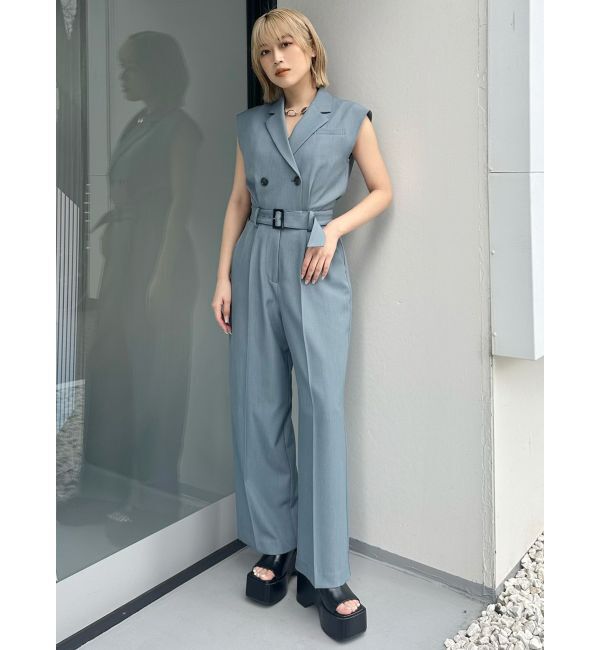 MURUA「テーラードノースリオールインワン」|オールインワン|