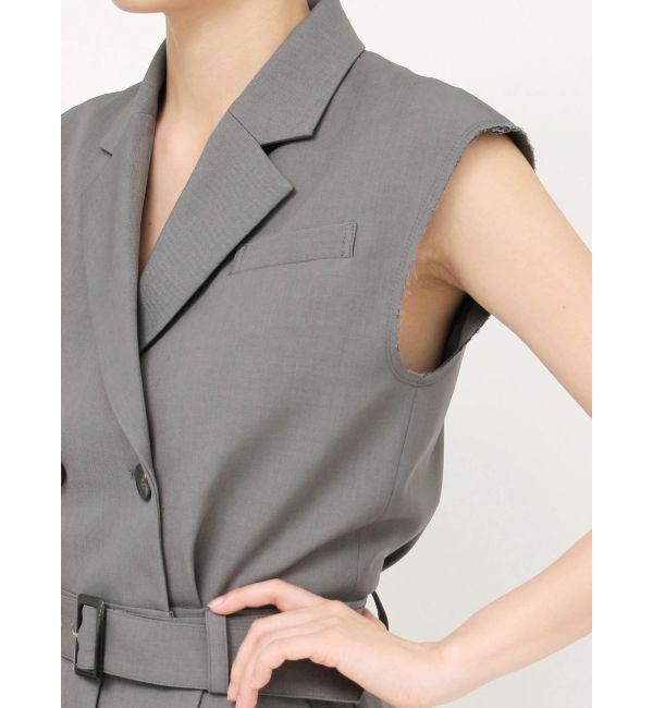 MURUA「テーラードノースリオールインワン」|オールインワン|