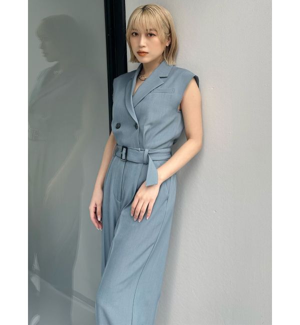 MURUA「テーラードノースリオールインワン」|オールインワン|