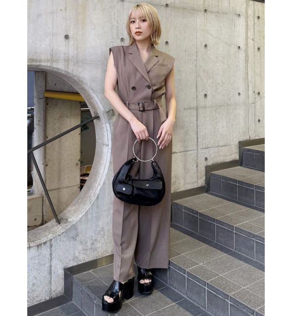 MURUA「テーラードノースリオールインワン」|オールインワン|