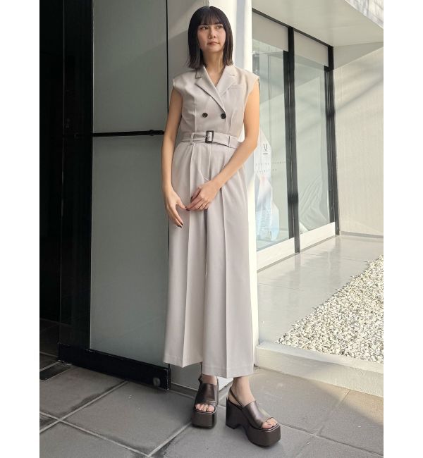 MURUA「テーラードノースリオールインワン」|オールインワン|