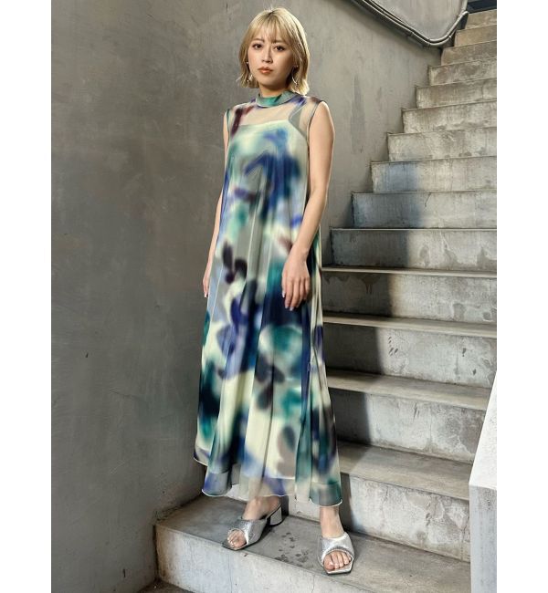 MURUA「シェイドフラワーレイヤードワンピース」|ワンピース|