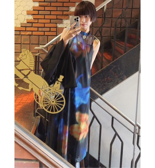 MURUA「シェイドフラワーレイヤードワンピース」|ワンピース|