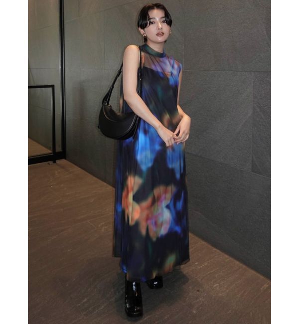 MURUA「シェイドフラワーレイヤードワンピース」|ワンピース|