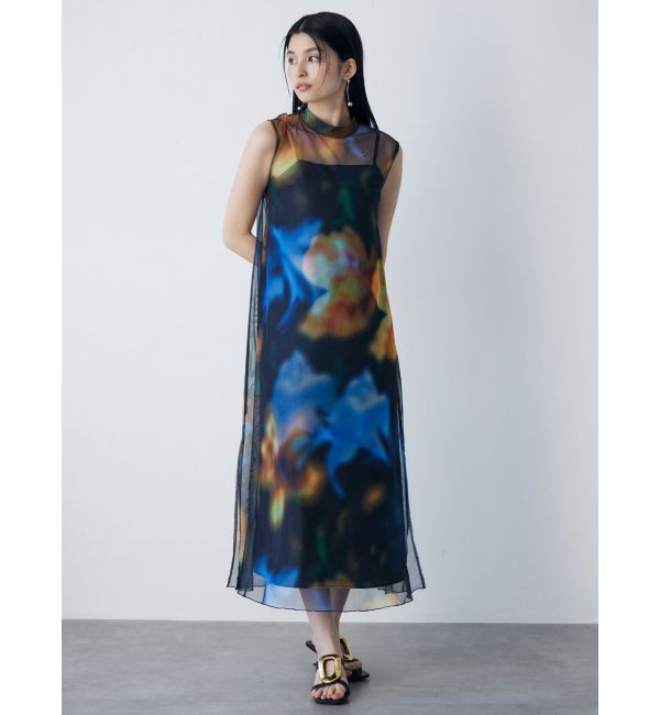 MURUA「シェイドフラワーレイヤードワンピース」|ワンピース|