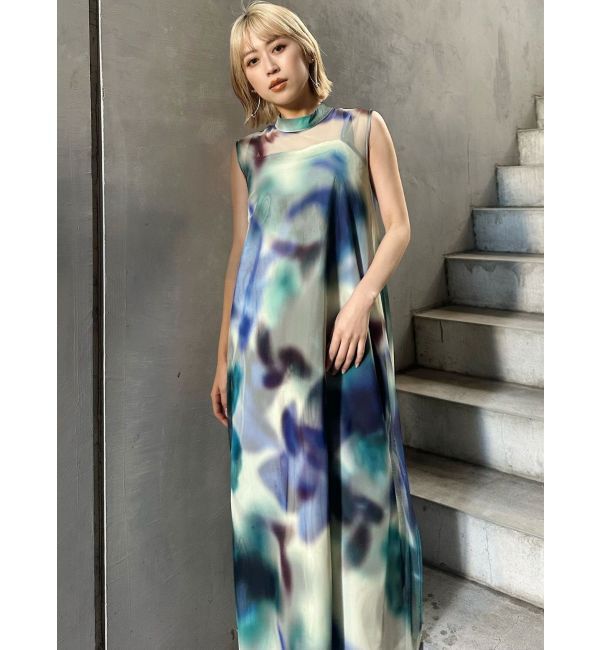 MURUA「シェイドフラワーレイヤードワンピース」|ワンピース|