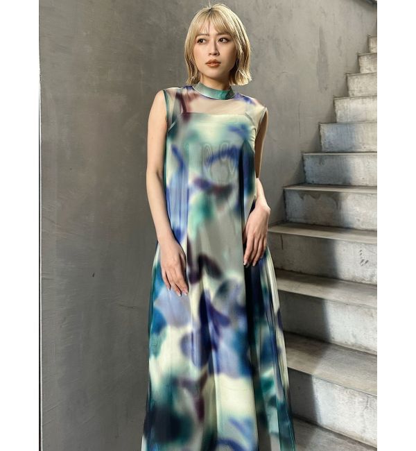 MURUA「シェイドフラワーレイヤードワンピース」|ワンピース|