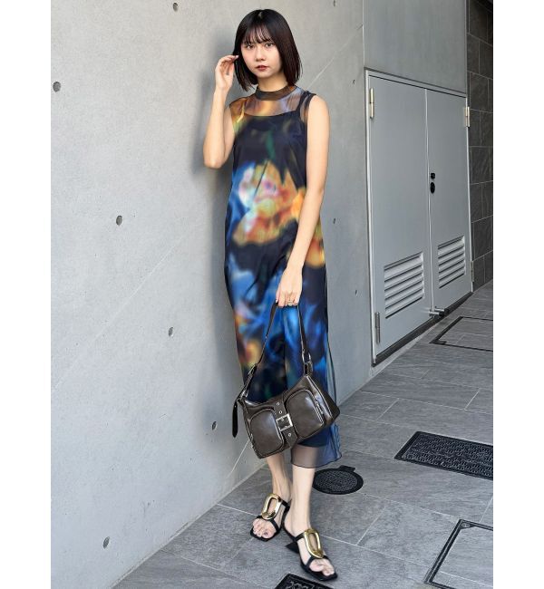 MURUA「シェイドフラワーレイヤードワンピース」|ワンピース|