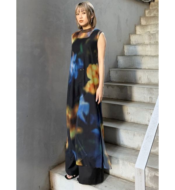 MURUA「シェイドフラワーレイヤードワンピース」|ワンピース|