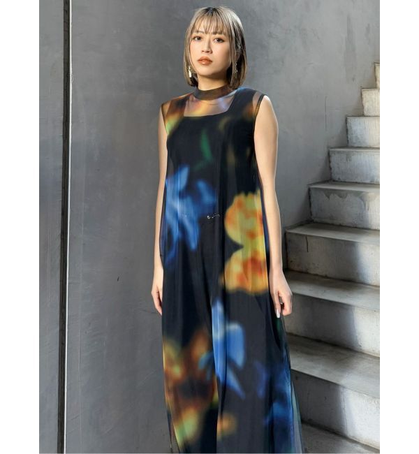 MURUA「シェイドフラワーレイヤードワンピース」|ワンピース|