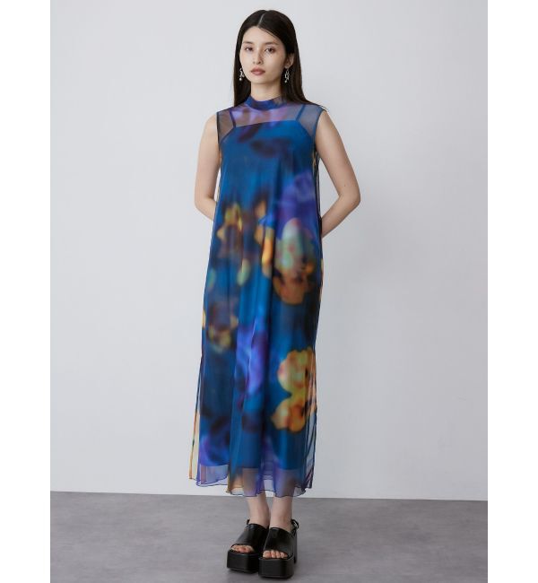 MURUA「シェイドフラワーレイヤードワンピース」|ワンピース|