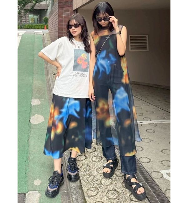 MURUA「シェイドフラワーレイヤードワンピース」|ワンピース|