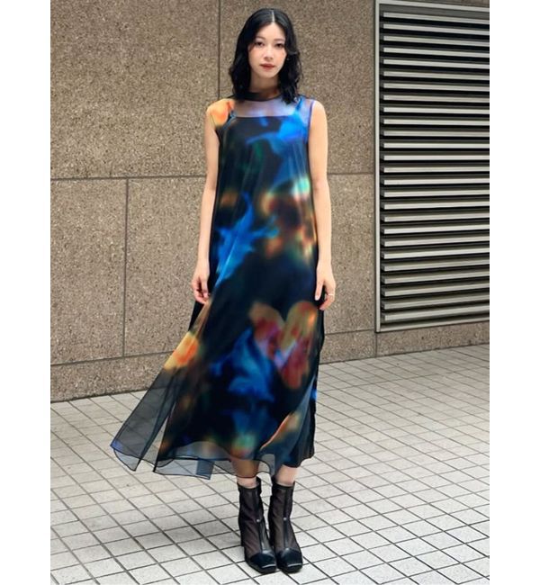MURUA「シェイドフラワーレイヤードワンピース」|ワンピース|