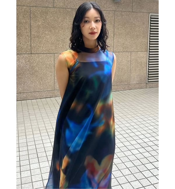 MURUA「シェイドフラワーレイヤードワンピース」|ワンピース|