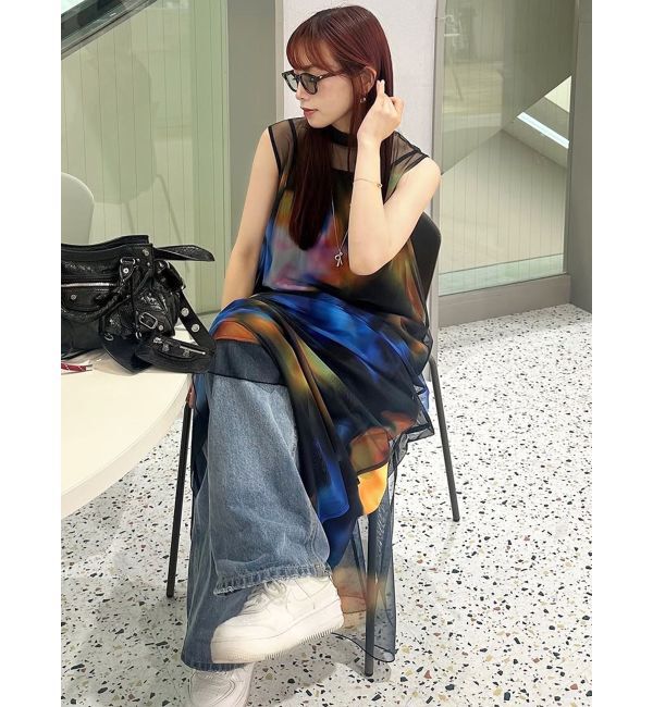 MURUA「シェイドフラワーレイヤードワンピース」|ワンピース|