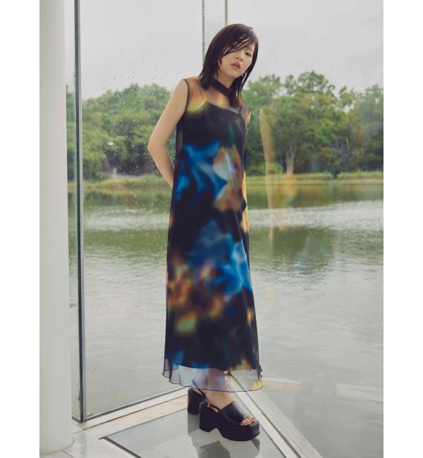 MURUA「シェイドフラワーレイヤードワンピース」|ワンピース|