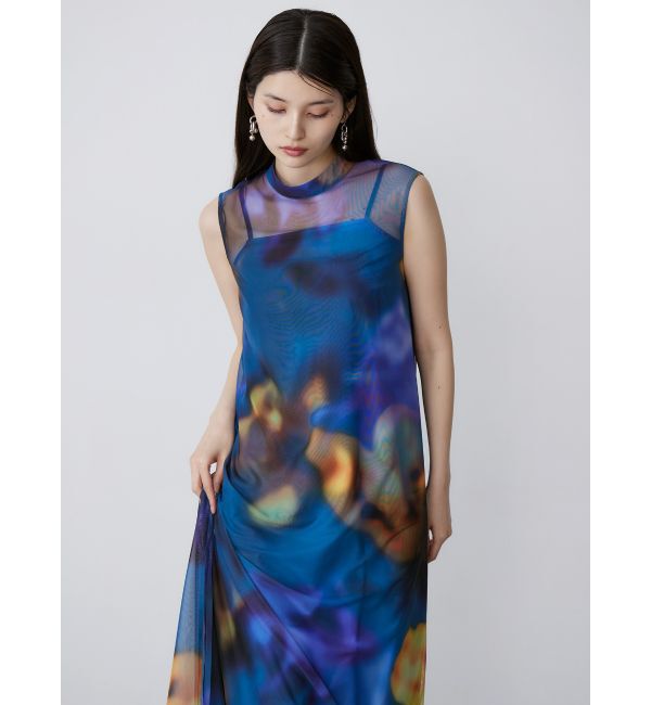 MURUA「シェイドフラワーレイヤードワンピース」|ワンピース|