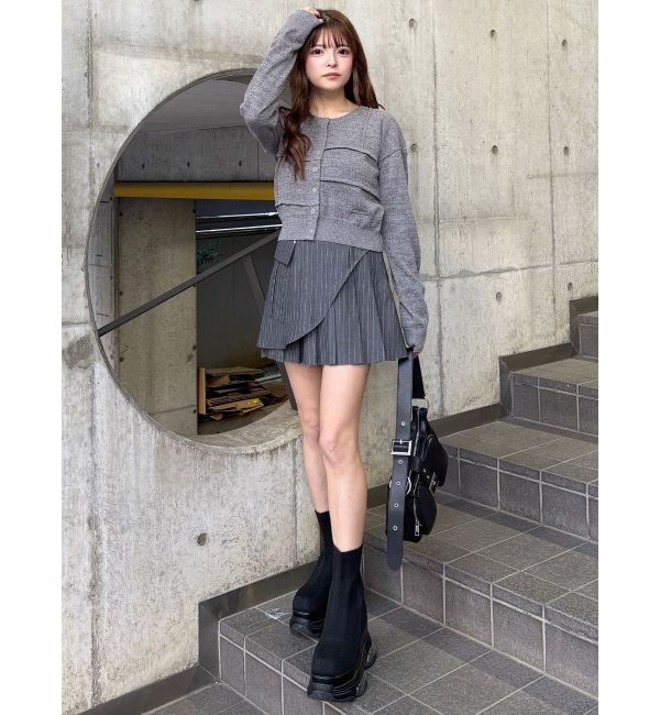 MURUA「スウィッチングカーデ」|カーディガン|