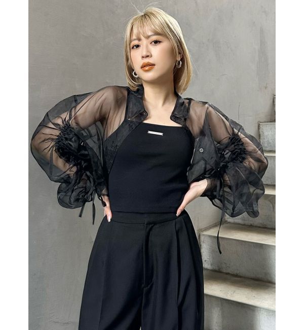 MURUA「ロゴプレートスクエアキャミ」|キャミソール|