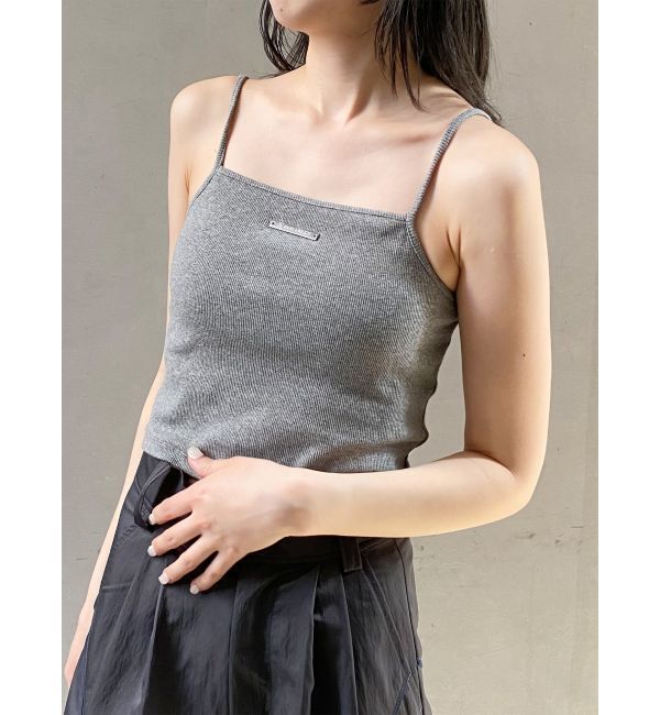 MURUA「ロゴプレートスクエアキャミ」|キャミソール|