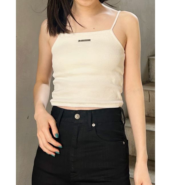 MURUA「ロゴプレートスクエアキャミ」|キャミソール|